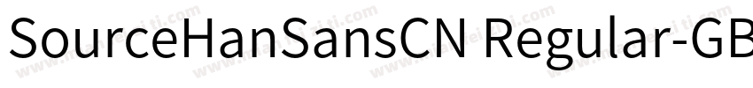 SourceHanSansCN Regular-GBpc字体转换